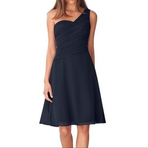 Azazie bridesmaid dress Brynn Navy